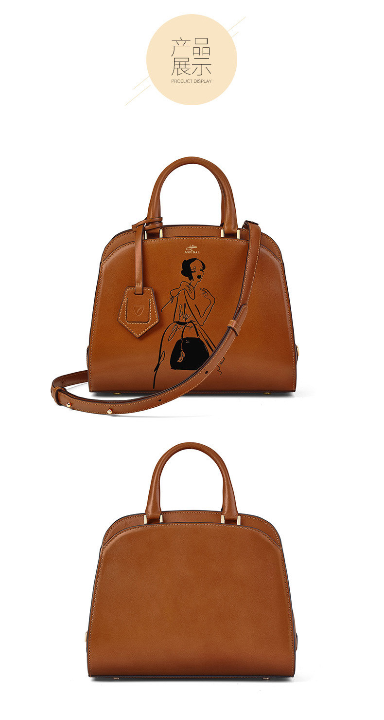 giles x giles x aspinal 牛皮迷你赫本包 女士包袋 手提包