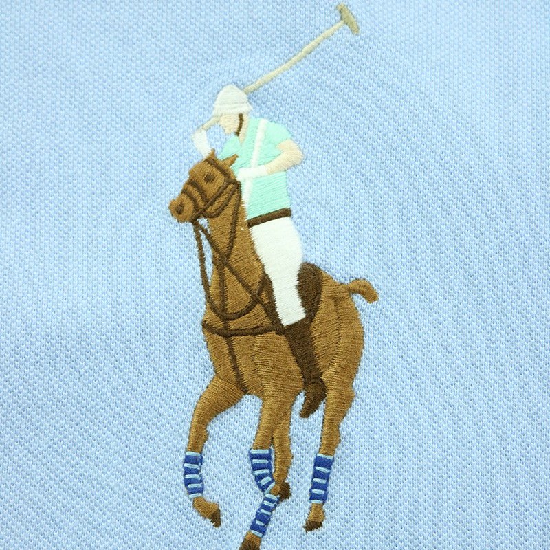 polo ralph lauren/拉夫劳伦马球 男士夏季新款时尚大马彩标刺绣棉质