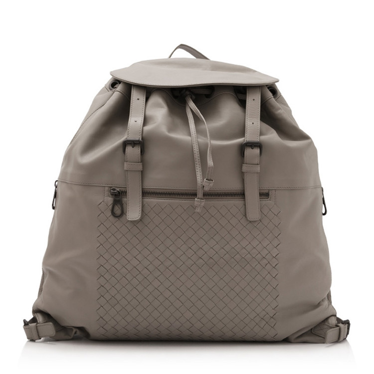 bottega veneta/葆蝶家 intrecciato男士小牛皮编织纹双肩包 515383vq