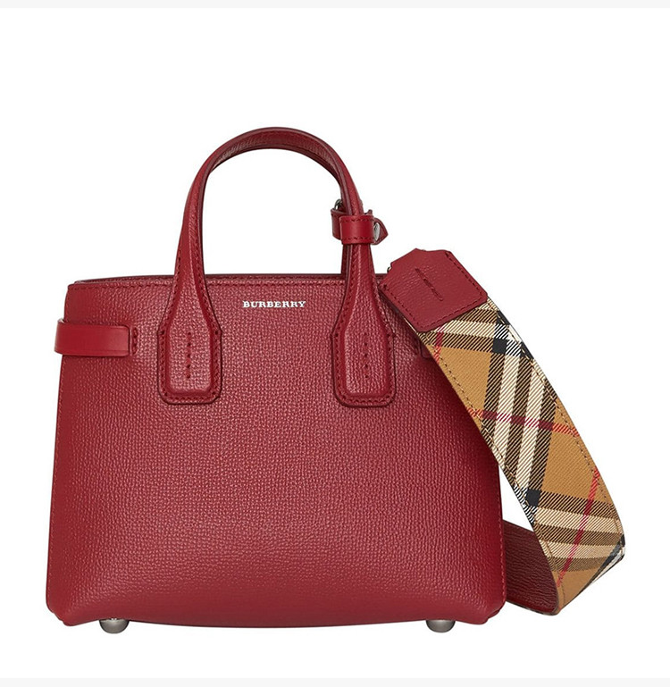 burberry/博柏利 the banner 班纳包 女士时尚红色小