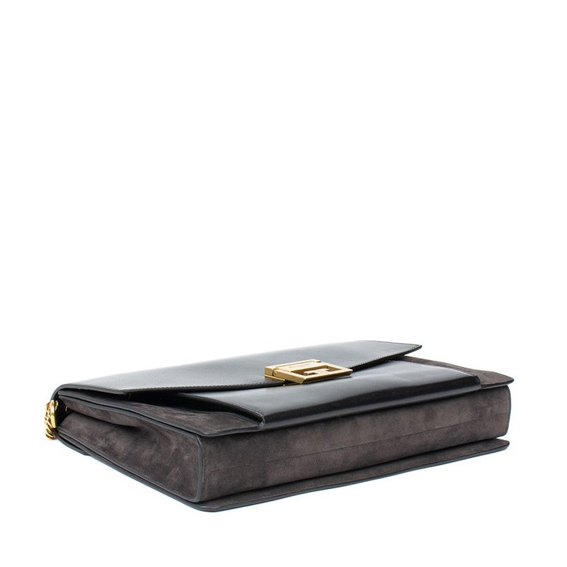 纪梵希/givenchy gv3系列 信封包 女士 锁扣 黑色 单肩包 bb505u-b033