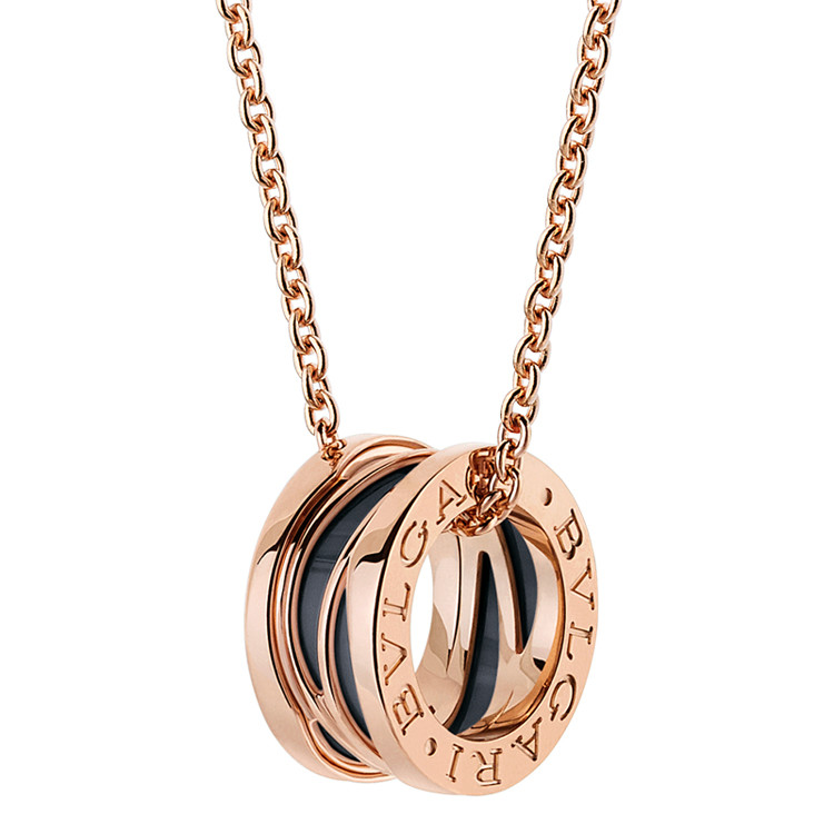 zero1系列 新款镂空设计 黑色陶瓷吊坠 项链 #cl858532