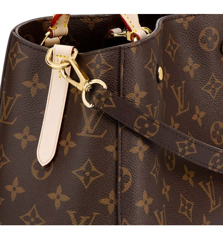 louis vuitton/路易威登 lv女士montaigne中號兩用手袋 帆布/配皮 單