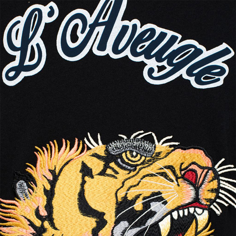 【包税】【18新品】gucci/古驰 男士虎头刺绣短袖t恤 #430813 x5m72