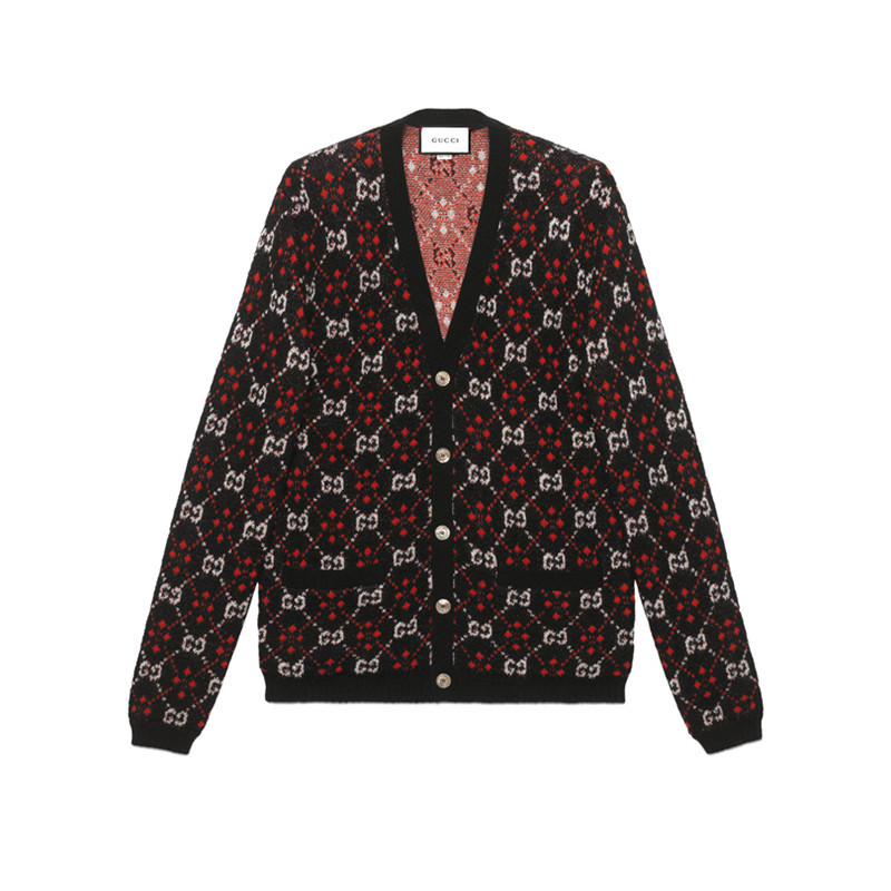 【gucci古驰 男士针织衫/毛衣】特价 gucci/古驰 19新款 gg菱形男士