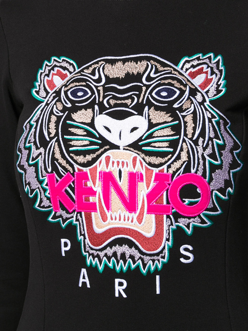 kenzo/高田贤三 老虎头图案女士连衣裙 f862ro8224xa