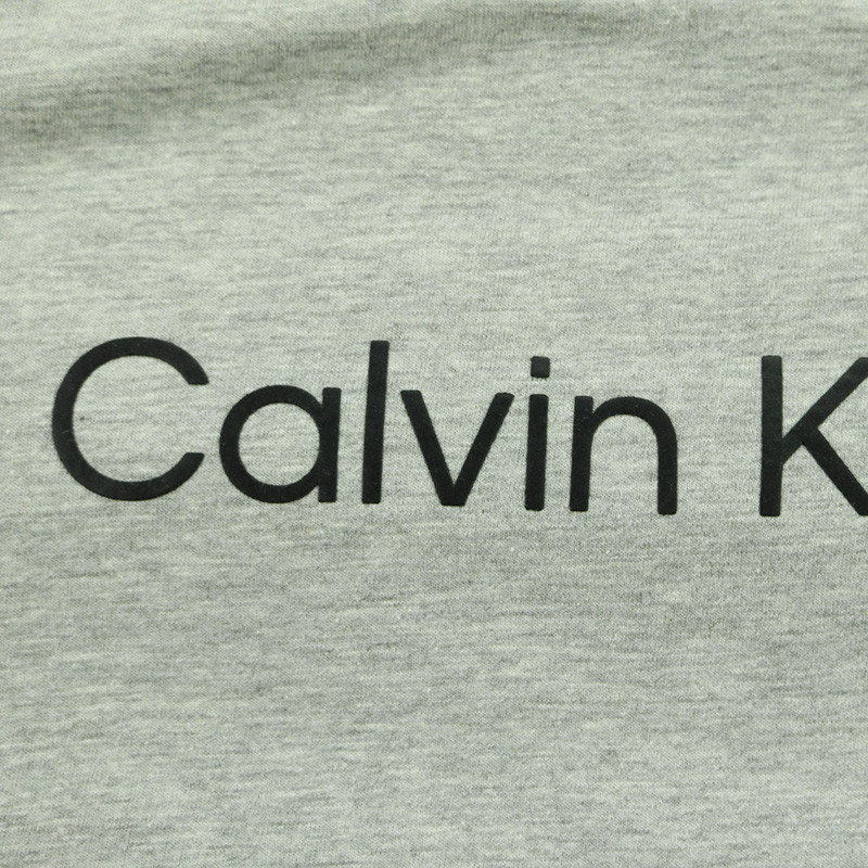 calvin klein(卡尔文·克莱因) 灰色棉质男士短袖t恤 m