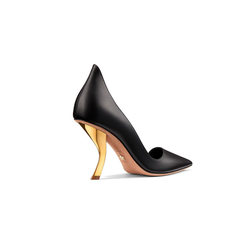 特价dior/迪奥 19春夏女士d家经典猫跟小牛皮高跟鞋 kcp494vea_s900