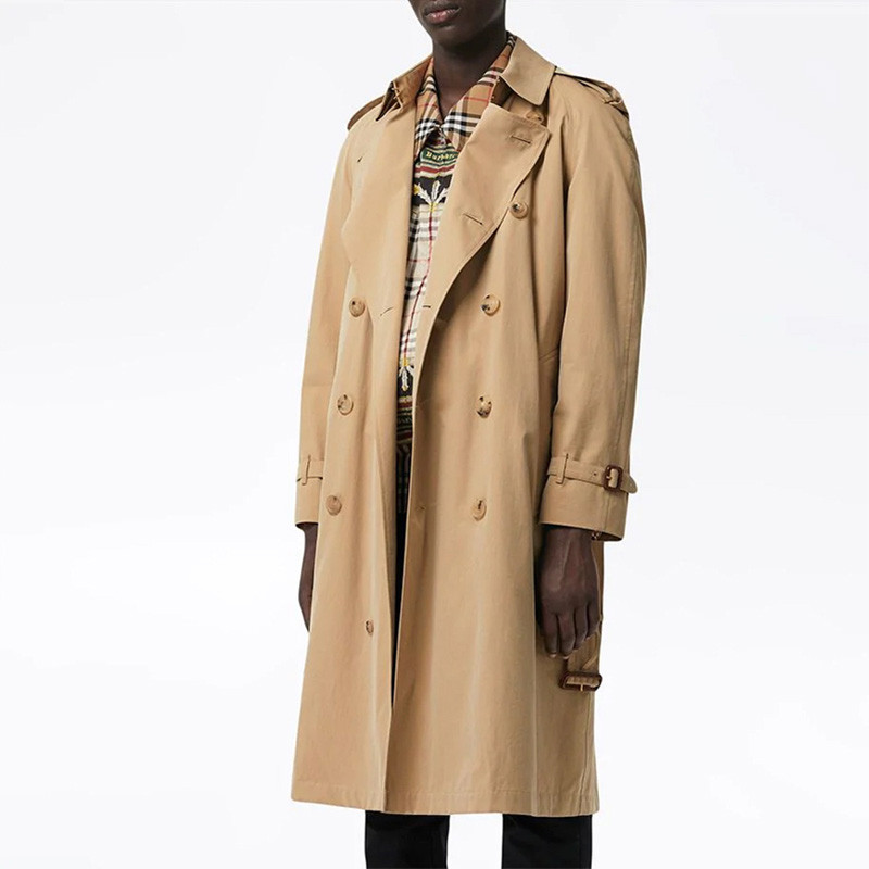 burberry/博柏利男裝 heritage trench 男士威斯敏斯特版型雙排扣束腰