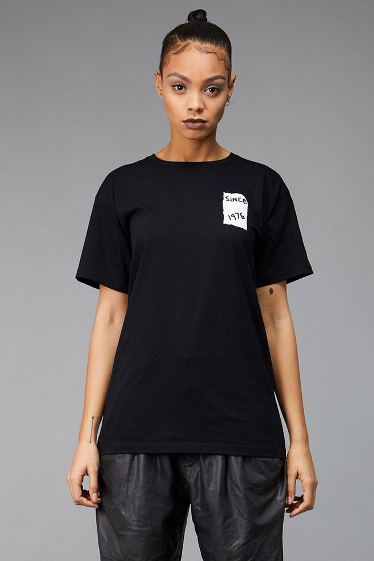 男孩 情侣款 圆领 白色 后背大鹰标印花 潮牌 休闲 男士 运动 短袖