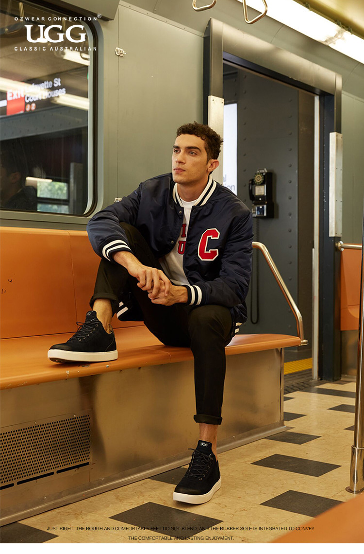 ozwear ugg雪地靴新款男款牛绒鞋面内里羊毛磨砂鞋面澳洲直邮 ob390