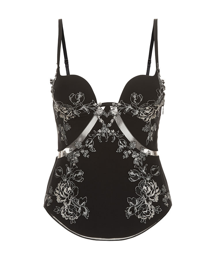 laperla/萝贝拉女士peony系列 时尚奢华蚕丝性感塑身上衣