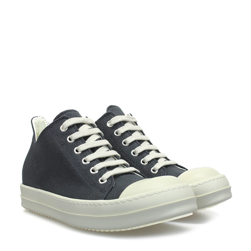 rick owens/瑞克欧文斯 女士经典款矮帮深蓝色大匡威休闲运动鞋 ds18s