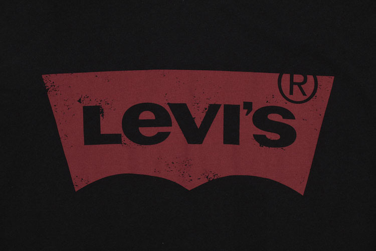 levis/levis 李维斯男士胸前logo圆领短袖棉t恤 美码偏大一码