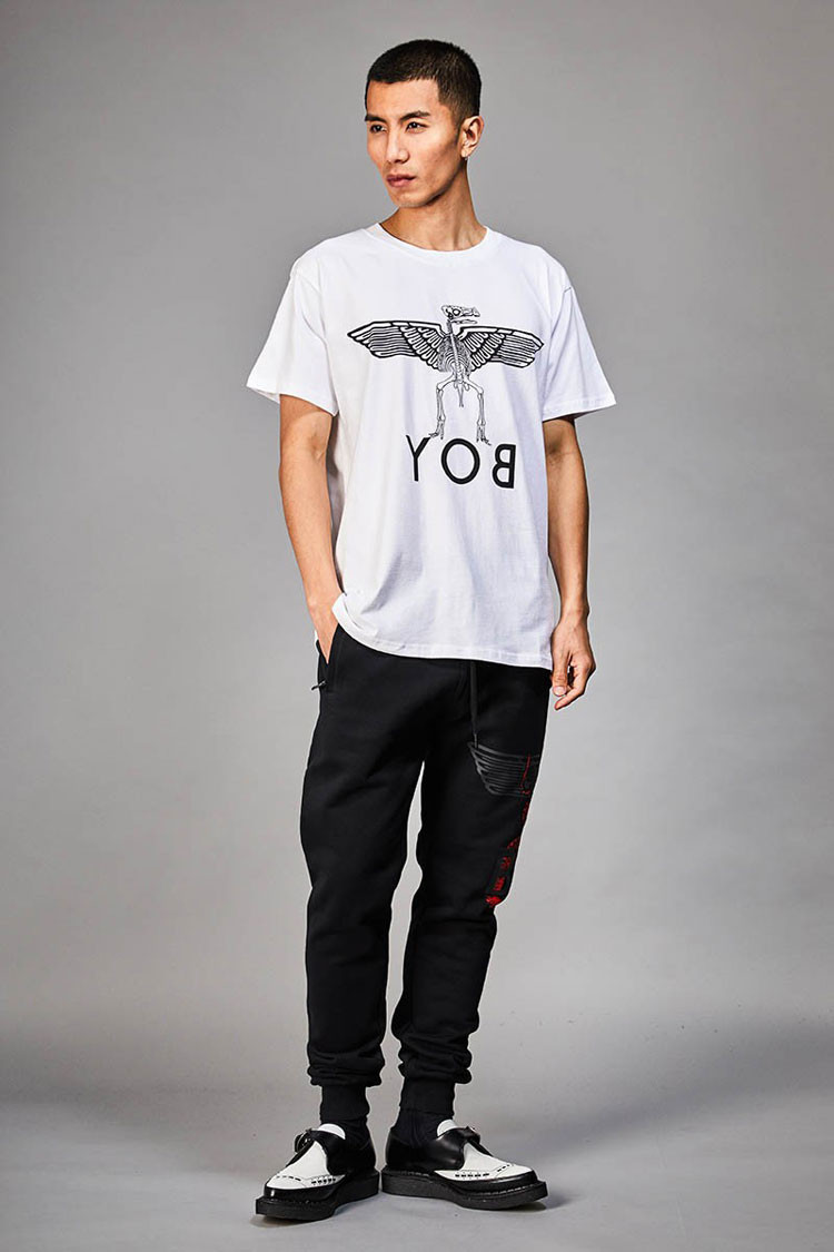 london伦敦男孩 情侣款 男女同款短袖t新款前鹰yob tee 男士t恤男士