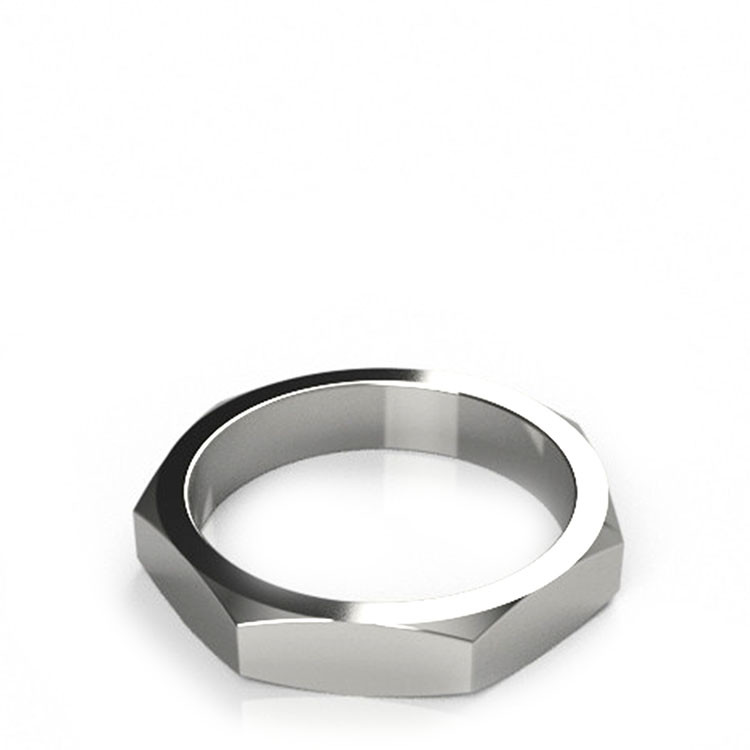 playback concept 六边形 戒指 l码 pbhrg_silver_l 银色 55号