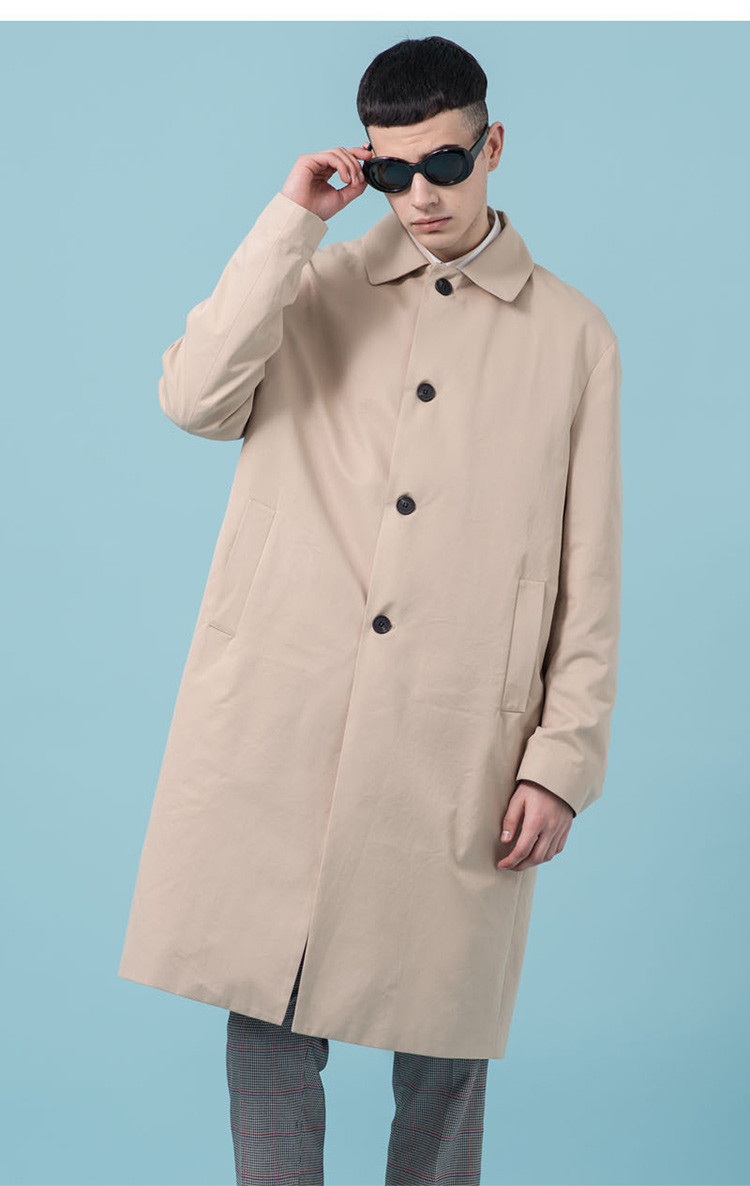 [18春夏新品] zplish 男士米色风衣