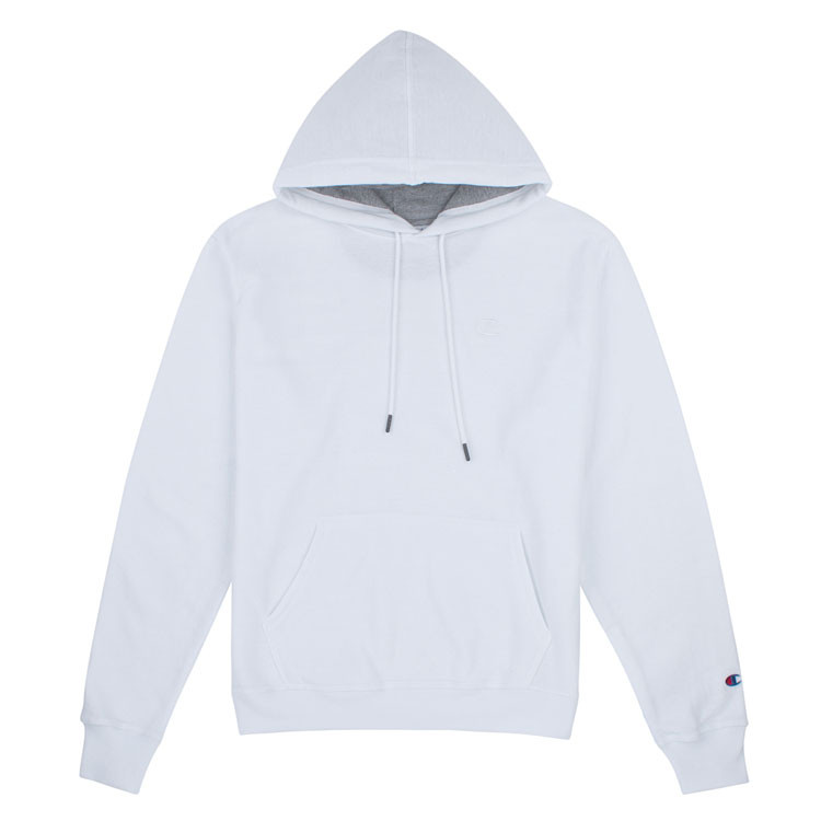 champion/champion 冠军男士新款刺绣双标logo棉质纯色连帽长袖卫衣
