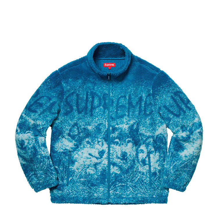 supreme 19ss fleece wolf jacket 七匹狼摇粒绒外套夹克