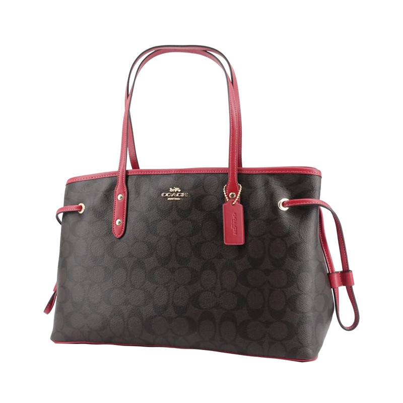 【包邮包税】coach蔻驰drawstringcarryalllogo款搭扣女包单肩包57842