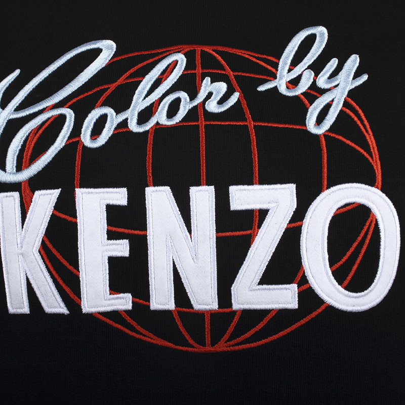 【19春夏】kenzo/高田贤三 时尚休闲logo字母刺绣圆领宽松女士卫衣 f