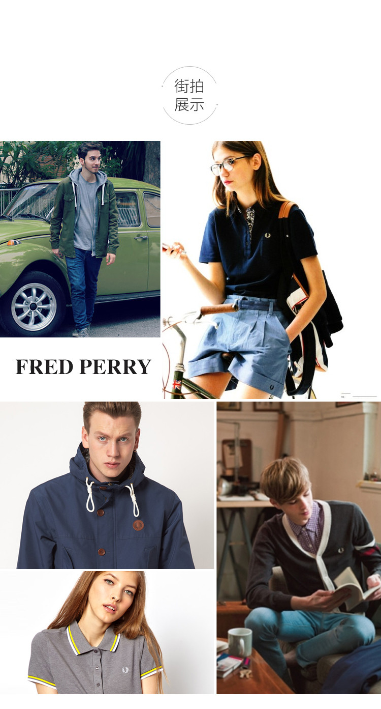 【包税】fred perry 男士黄色双条纹领黑色短袖polo衫 m1200-506
