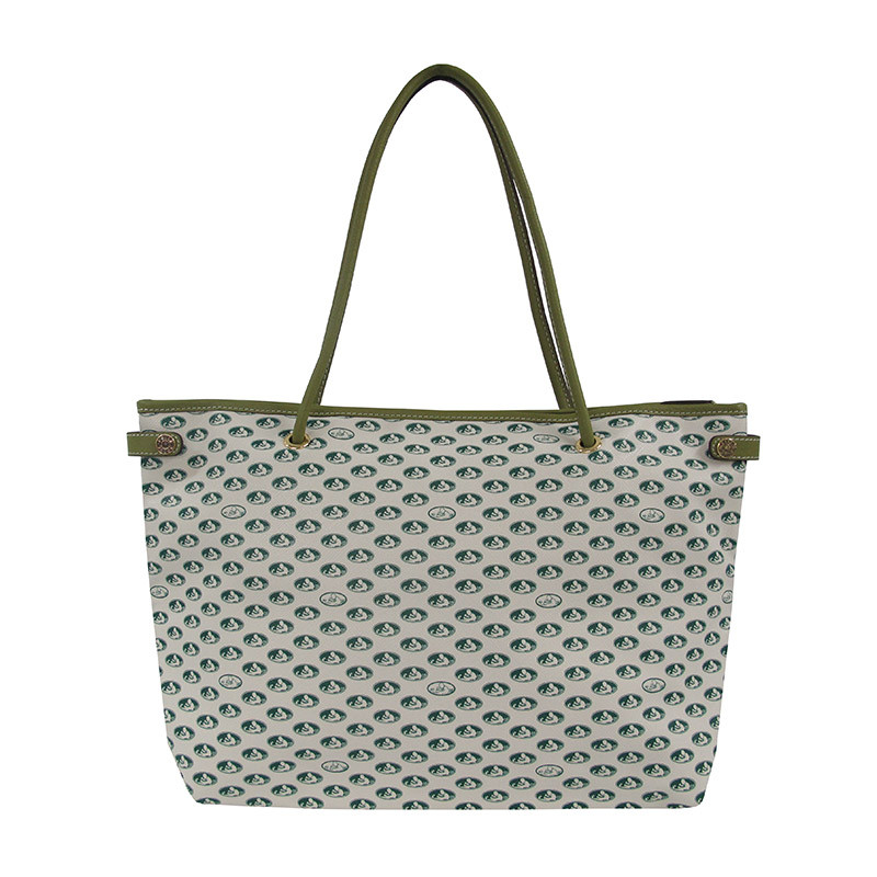 pelle borsa 绿色提花压印并皮手提包 co6460gl