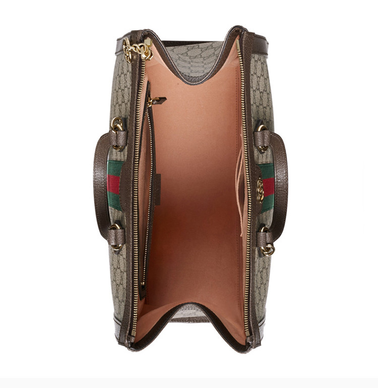 gucci ophidia系列,gucciophidia系列 gucci 古驰 19春夏 ophidia系列 女士棕色帆布配皮双g印花手提单肩包