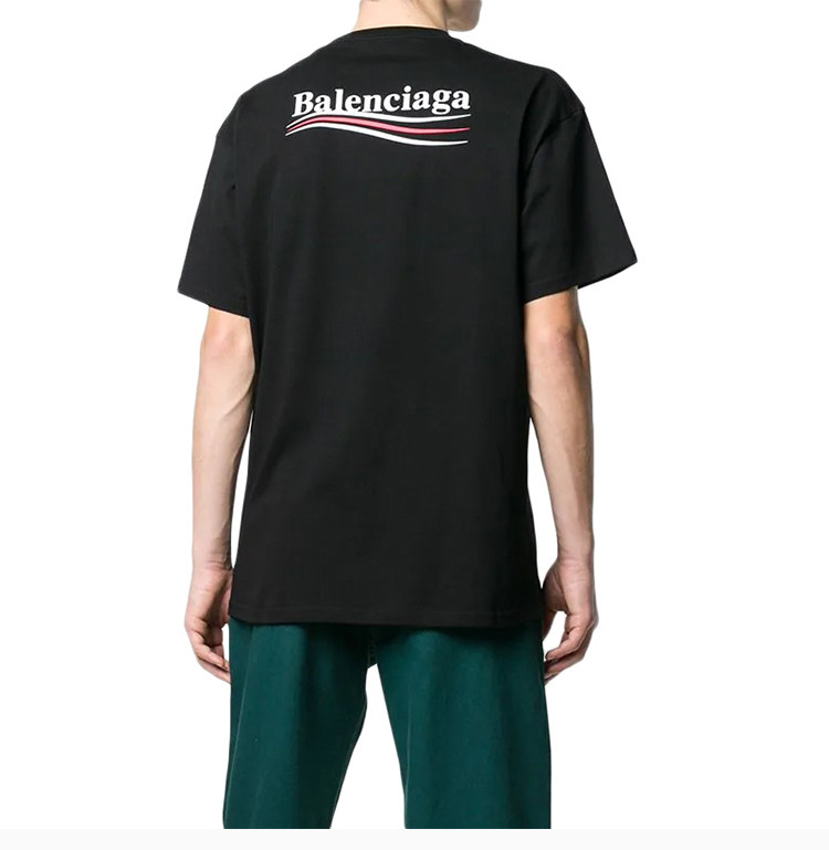 balenciaga 巴黎世家 19春夏 男士棉质logo标识短袖t恤