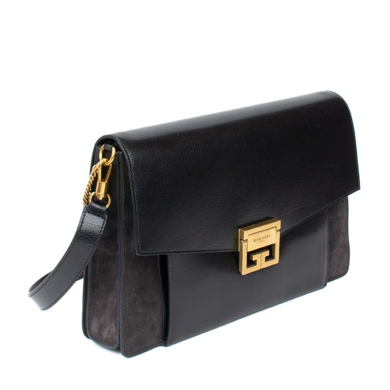 纪梵希/givenchy gv3系列 信封包 女士 锁扣 黑色 单肩包 bb505u-b033