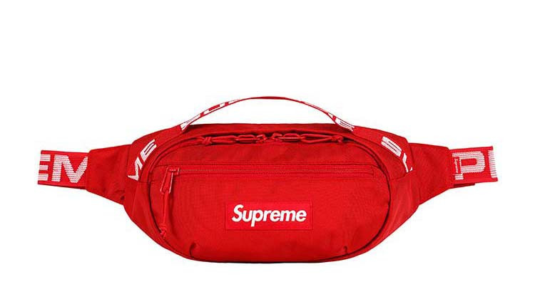 supreme 18ss 44th waist bag logo 单肩包 挎包 腰包 运动腰包