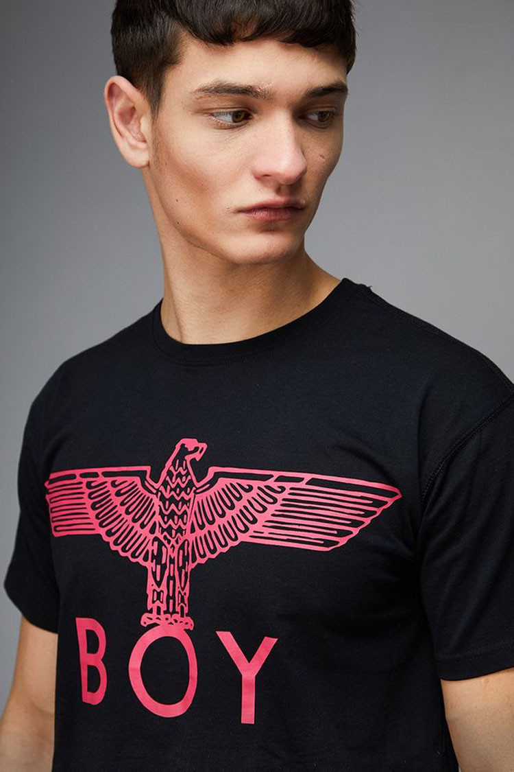 【包税】boy london/boy london伦敦男孩 男女同款黑白鹰印花圆领短袖