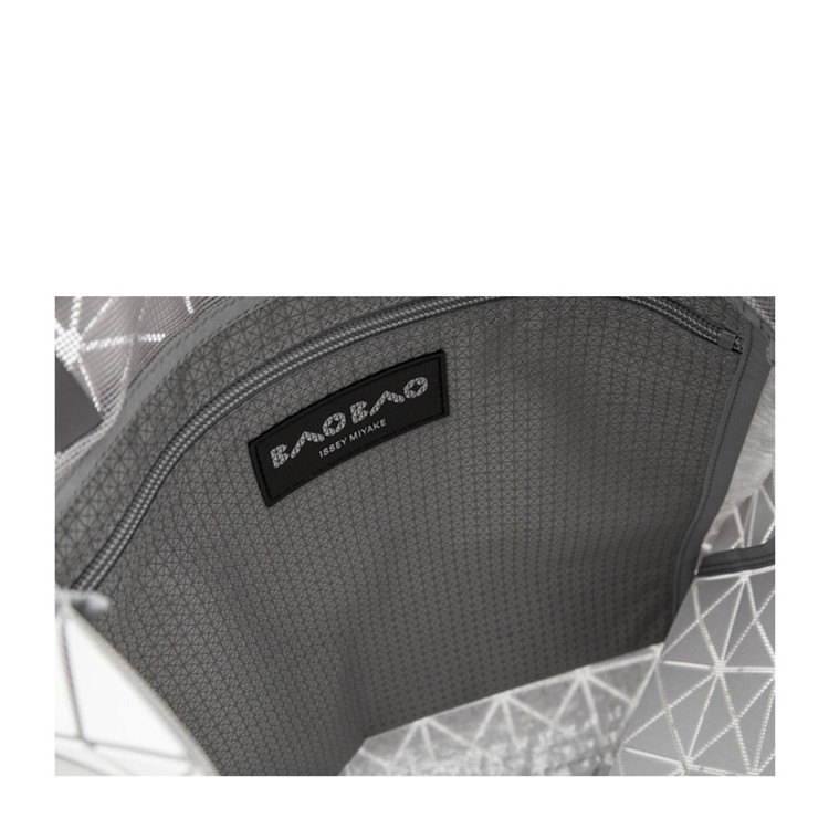 isseymiyake/三宅一生baobaoprismfrost女士pvc菱格手提包bb88ag52402