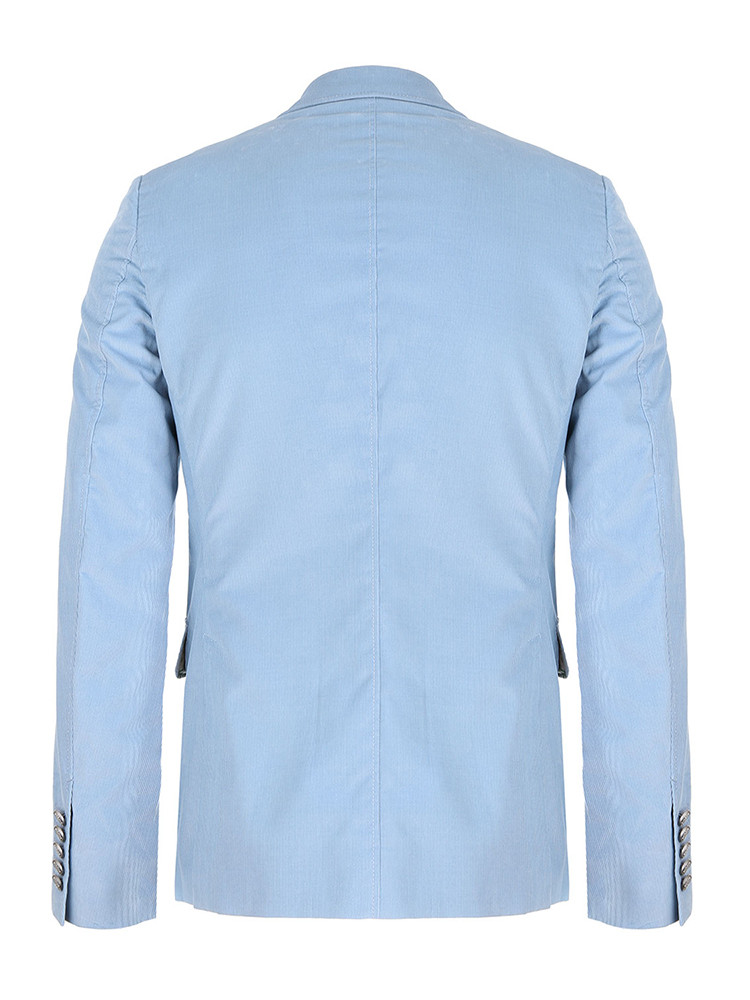 gucci/古驰 gucci/古驰 男士两粒扣纯湖蓝色棉西服 368670z00294863