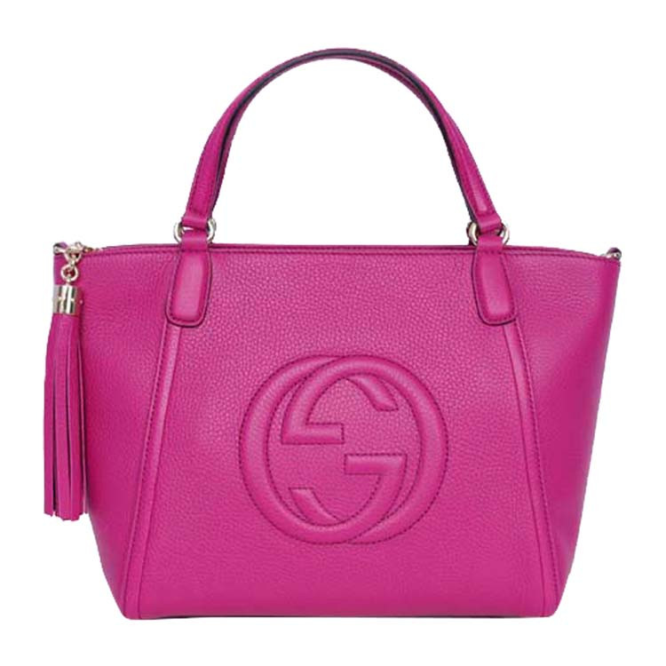 gucci/古驰女士双g牛皮手提包 单肩包 369176