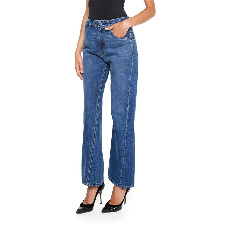 prada/普拉达 女士牛仔裤 棉 斜边 浅色 gfp3601n8af0008 蓝色