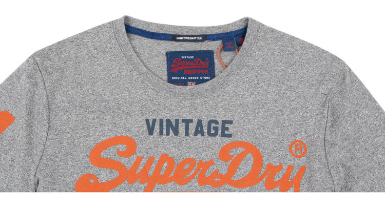 【19春夏新款】superdry/极度干燥 男士时尚大气圆领套头logo酷感印花