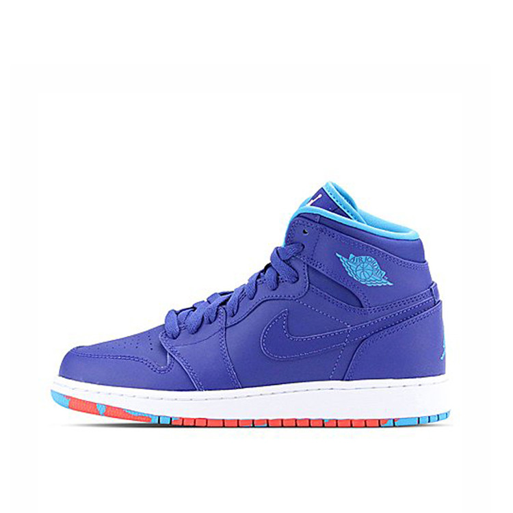 air jordan乔丹 男士篮球鞋】air jordan 1 retro high gs aj1蓝色