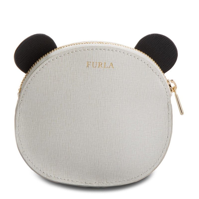 furla/芙拉 女士allegra系列烟粉色牛皮小熊造型零钱包 964002-146#18