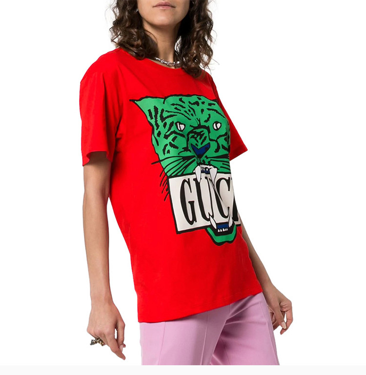 【包邮包税】gucci/古驰 女装 服饰 棉质字母logo圆领 女士短袖t恤