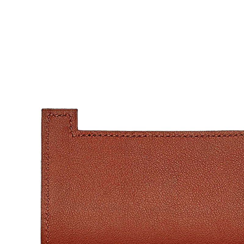 hermes/爱马仕 女士 "multiplis hermes卡包 "橙红色/铜红色 h075310