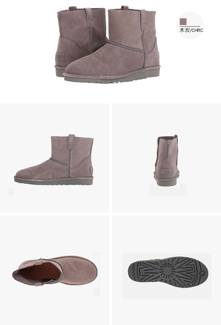 ugg/ugg 秋冬雪地靴 女 短筒 防滑 经典 迷你靴 平底 无内衬 短靴