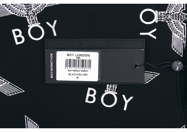 【英版】boy london/boy london 伦敦男孩 英版经典男女同款圆领小鹰