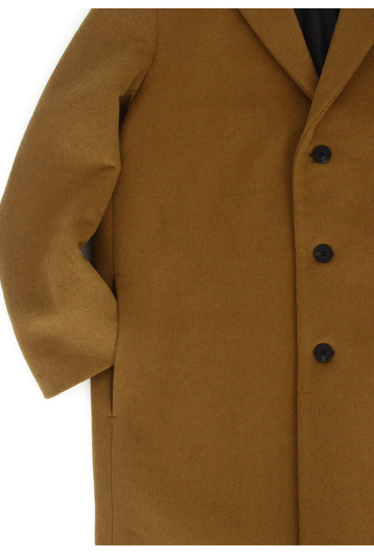 【17秋冬新品】zplish 男士毛呢棕色大衣