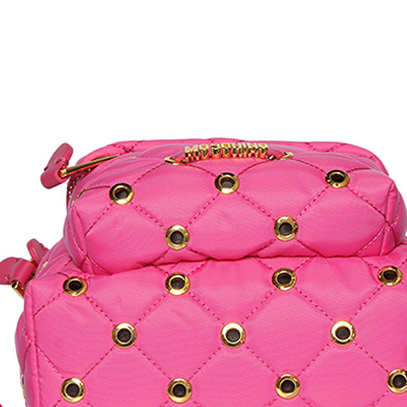 moschino/莫斯奇诺 女士粉色尼龙双肩包 b7606 8201 2210#180317fpg