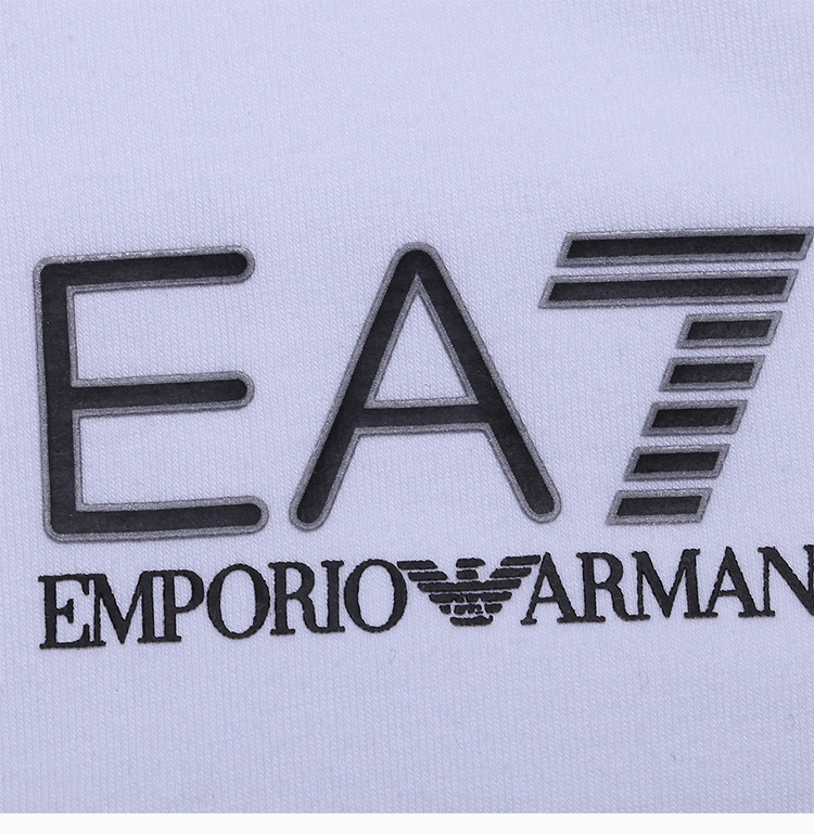 emporio armani/安普里奥 阿玛尼 男士白色棉质logo标识长袖polo衫