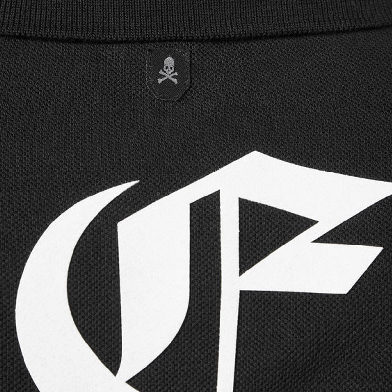 philipp plein/菲利普·普兰 18秋冬新品 男士黑色棉质大logo印花短袖