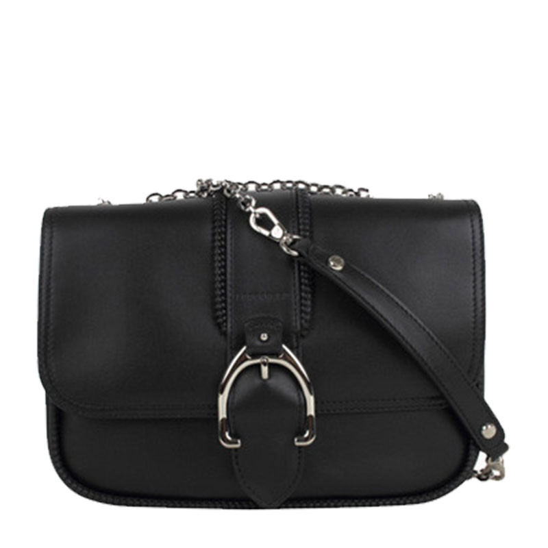 longchamp/珑骧 女士黑色牛皮斜挎包 1357 930 001-025#181024zx