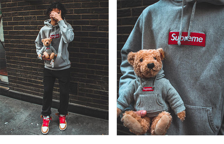 supreme 18fw steiff bear teddy 玩偶公仔毛绒小熊 泰迪熊