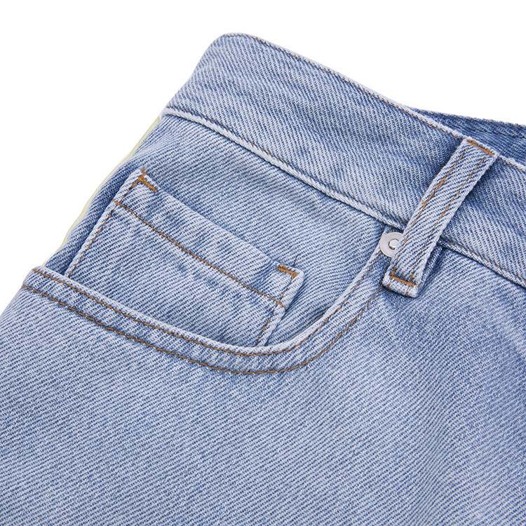 【19春夏】just cavalli/just cavalli 纽扣开合 浅蓝色 牛仔 修身